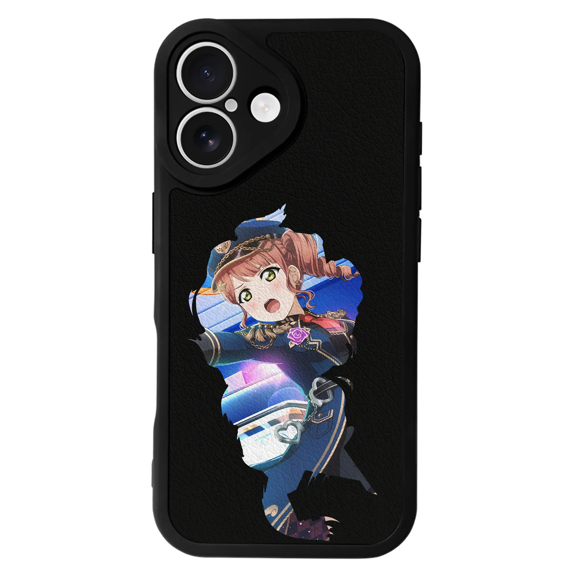 Love Live! グッズ,上原歩夢 - IPhone 16シリーズ対応 ・ シリコンスマホケース ・ レザー調 ・ 高精度フィット ・ 耐衝撃 ・ ワイヤレス充電対応 ・ 精密カット